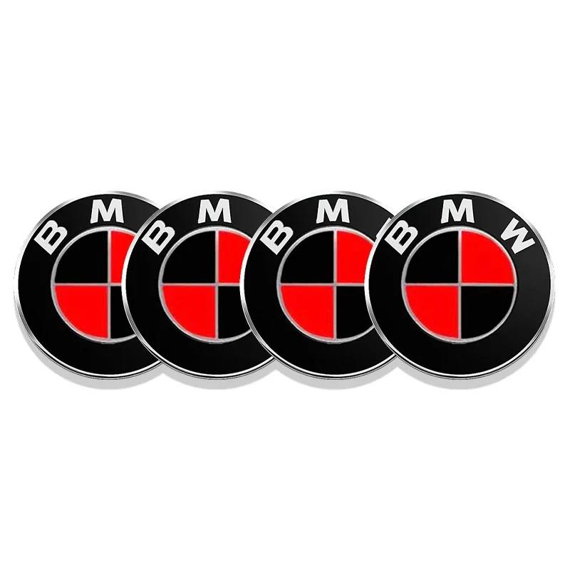 4pcs 56mm 60mm 65mm Car Wheel Center Hub Cap Stickers Styling For BMW M Performance E36 E46 E60 E90 E91 E92 E93 F30 F20 M3