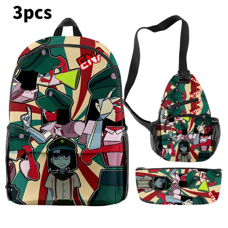 Dream Ena Bbq Children School Bag Set Pencil Case Durable Material Student Young
