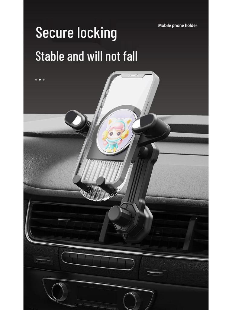 Cartoon Air Vent 360° Rotating Shockproof Phone Holder Clip