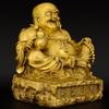 Copper Feng Shui Maitreya Laughing Buddha Statue for Home Use Big Belly Bodhisattva Decor