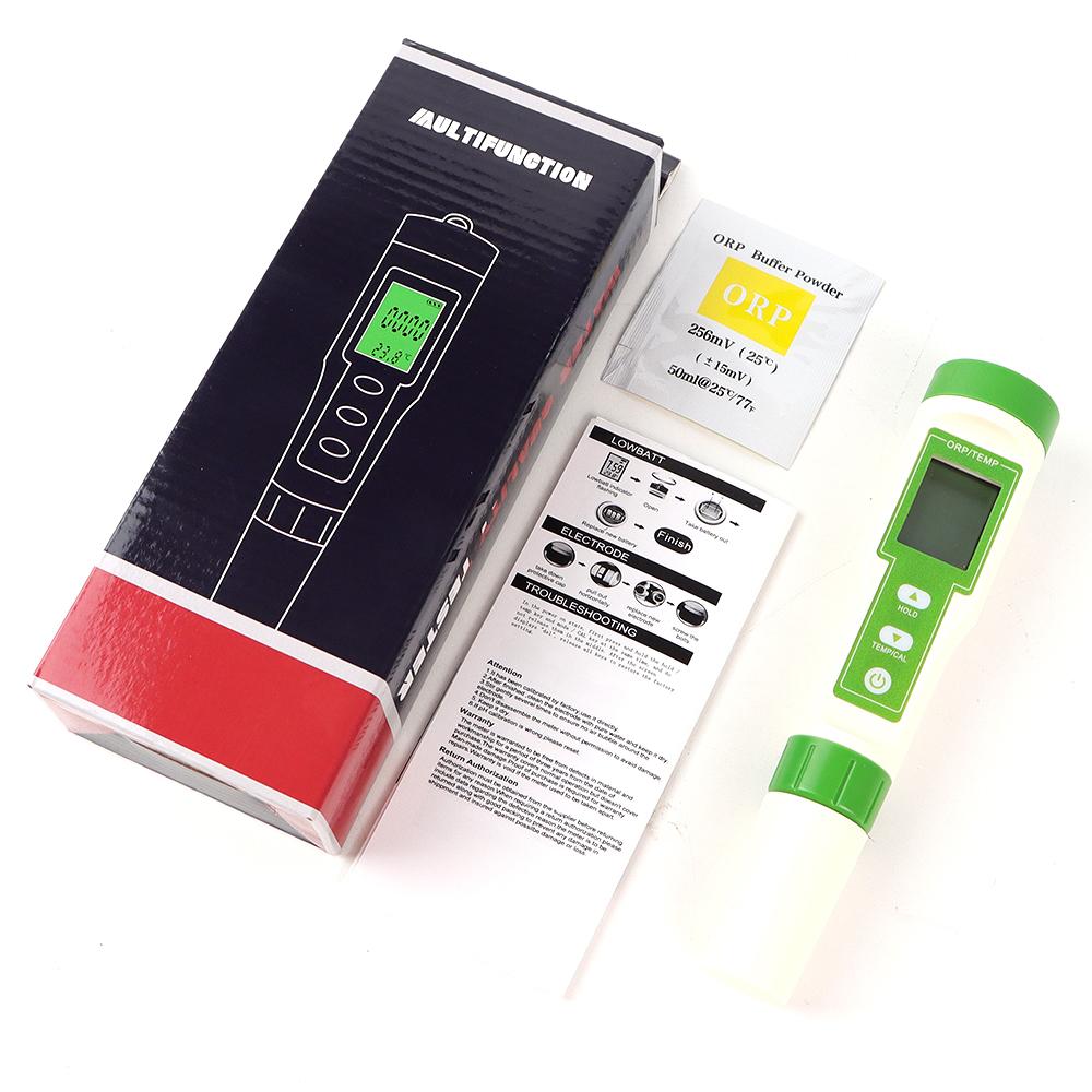 Portable Digital ORP Meter 2 in 1 Water Quality Tester ORP Temp Meter High Precision ORP Test Pen Water Analyzer for Aquarium