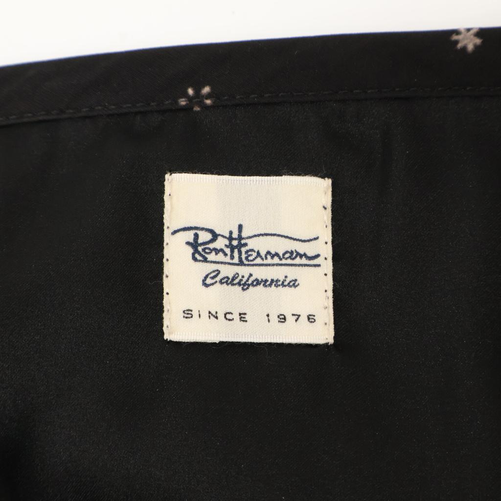 Ron Herman Black Flocky Flower Dress dress S blackUsed