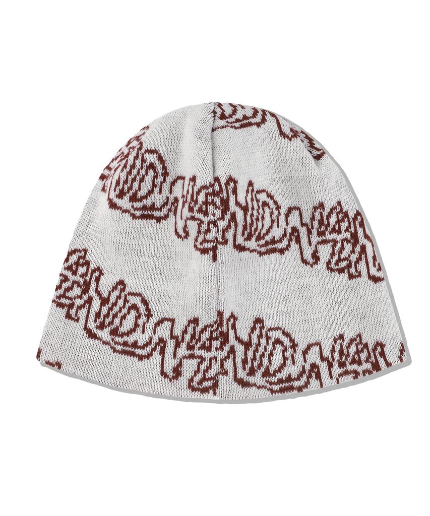 NOT4NERD N4Nd Monogram Jacquard Beanie - Ivory
