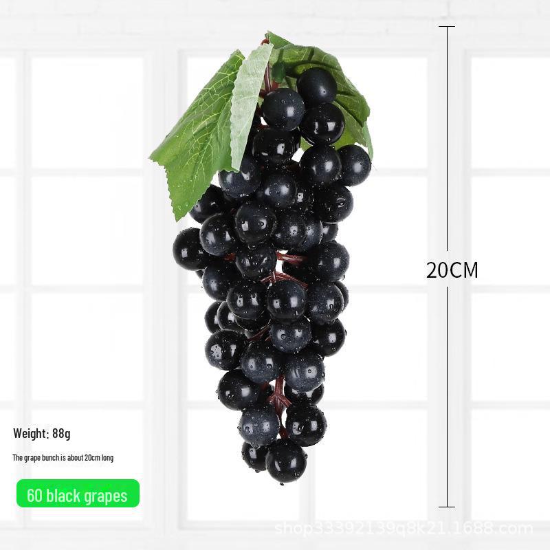 Kids' Educational Toys: Simulated Fruits - Grapes, Persimmons, Apples, Bananas - for Play, Decor, and Props