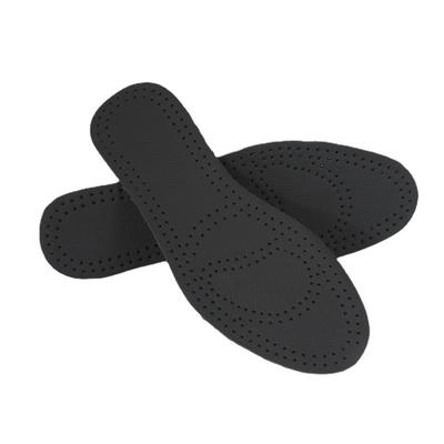 Oberschicht Schwarzes Rindsleder mit Latex-Innensohle zur Schweiß- und Geruchsabsorption, Stoßdämpfende Einlegesohlen für Herren und Damen