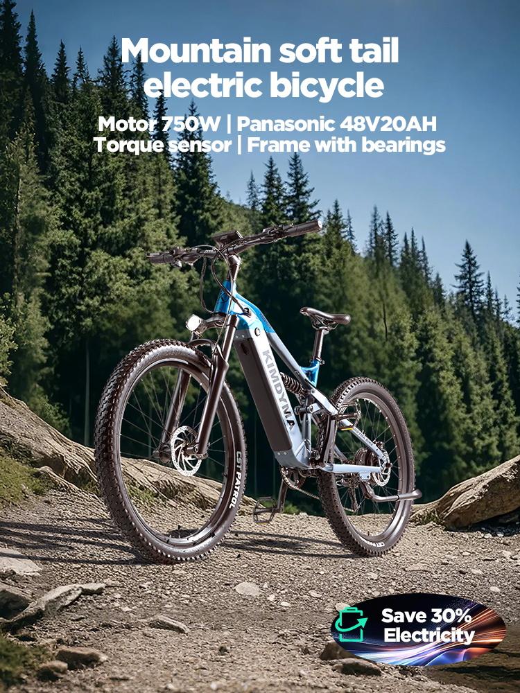 KIMDYMA K01 1000W Torque Sensor Electric Bike - Fat Tire Ebike with 48V20Ah Battery, Throttle, 50km/h Top Speed