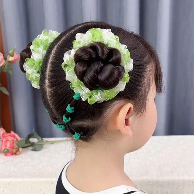 2 PCS Mesh Hair Bands for Girls Kids Elastic Hair Ties Princess Children Headwear Baby Hair Accessories