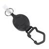 Retractable Keychain Heavy Duty 80cm Stainless Steel Wire Magnetic Retractable ID Badge Holder