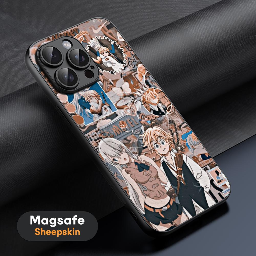 Meliodas The Seven Deadly Sins Poster Phone Case For iPhone 17 16 15 14 13 12 11 Plus Pro Max High-end Luxury Magsafe Sheepskin