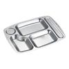 304 Stainless Steel Divided Canteen Tray