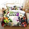 New Plant Zombie Pattern Cartoon Duvet Cover Set Pillowcase Twin Full Queen King 3d Bedding Set Single Double Size Home Textile