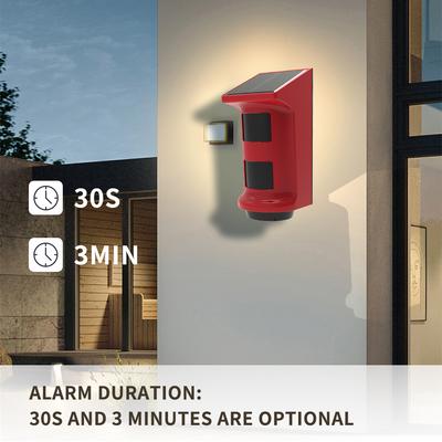 Solar Sound Strobe Licht Alarm Infrarot Induktion IP53 Wasserdichte Solar Sound-licht Alarm Signal