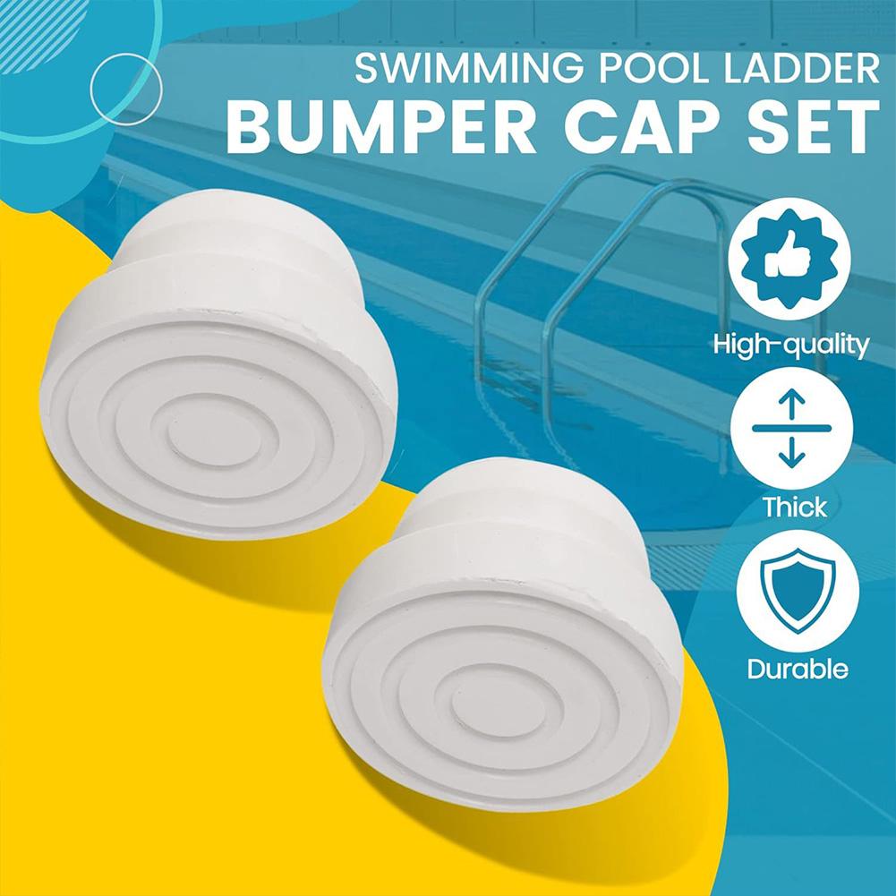 1/2/4PCS Pool Ladder Tubing Inside Plug Bumper Cap Universal Rubber Inground Pool Ladder Bumpers Swimming Pool Accessory