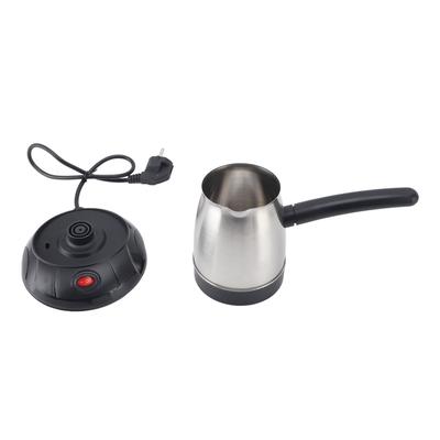 Cafetière turque Pot Longue poignée amovible Acier inoxydable Bouilloire électrique à café pour thé Lait