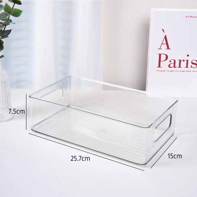 Transparent PET Kitchen Refrigerator Drawer Organizer for Food Storage
