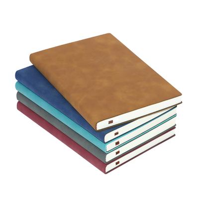 College Notebooks Soft Leather Student Diary Thicked Office Record Notepad 80sheets Write Paper Memo Pad A5/A6 Planner Journal