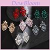 Chic Geometric Alloy Drop Earrings With Glittering Accents For Women