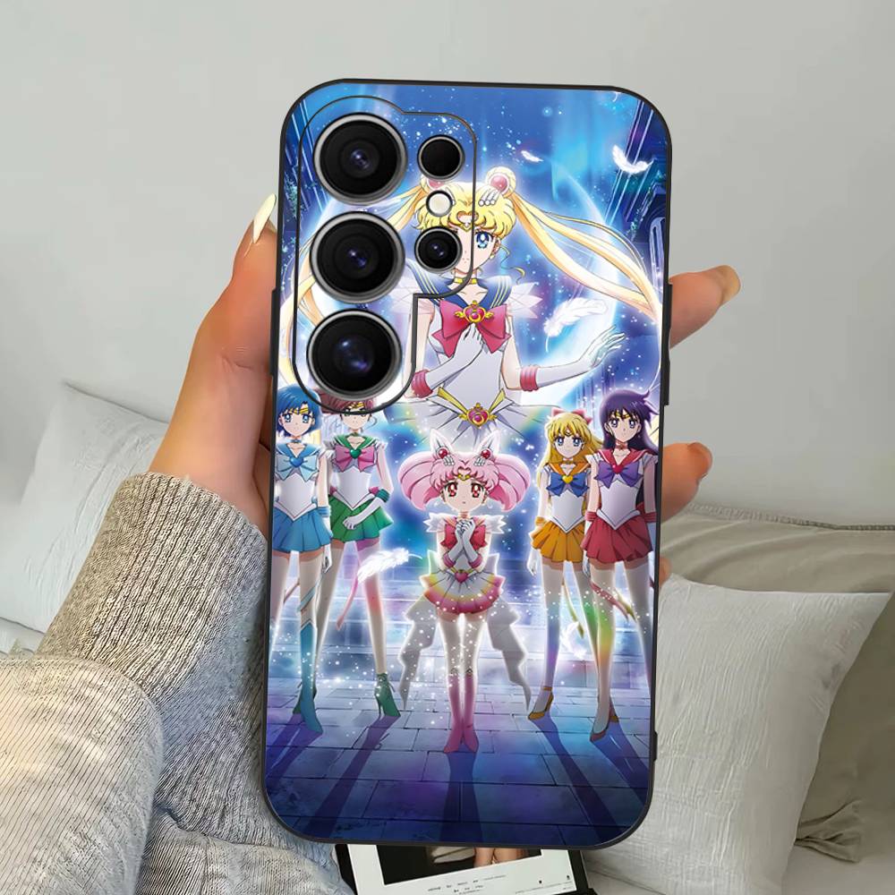 Anime S-Sailors M-Moons Pouzdro na telefon Pro Samsung S 24 Fe 25 Ultra Plus 20 Lite 21 30 22 23 24 22 Ultra 5G Fundas