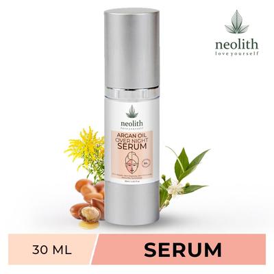 Gesichtsserum mit Arganöl über Nacht || Anti-Aging, Hautstraffung, Hautaufhellung || Keine Parabene, Sulfate, Silizium, Mineralöl || 30 ml