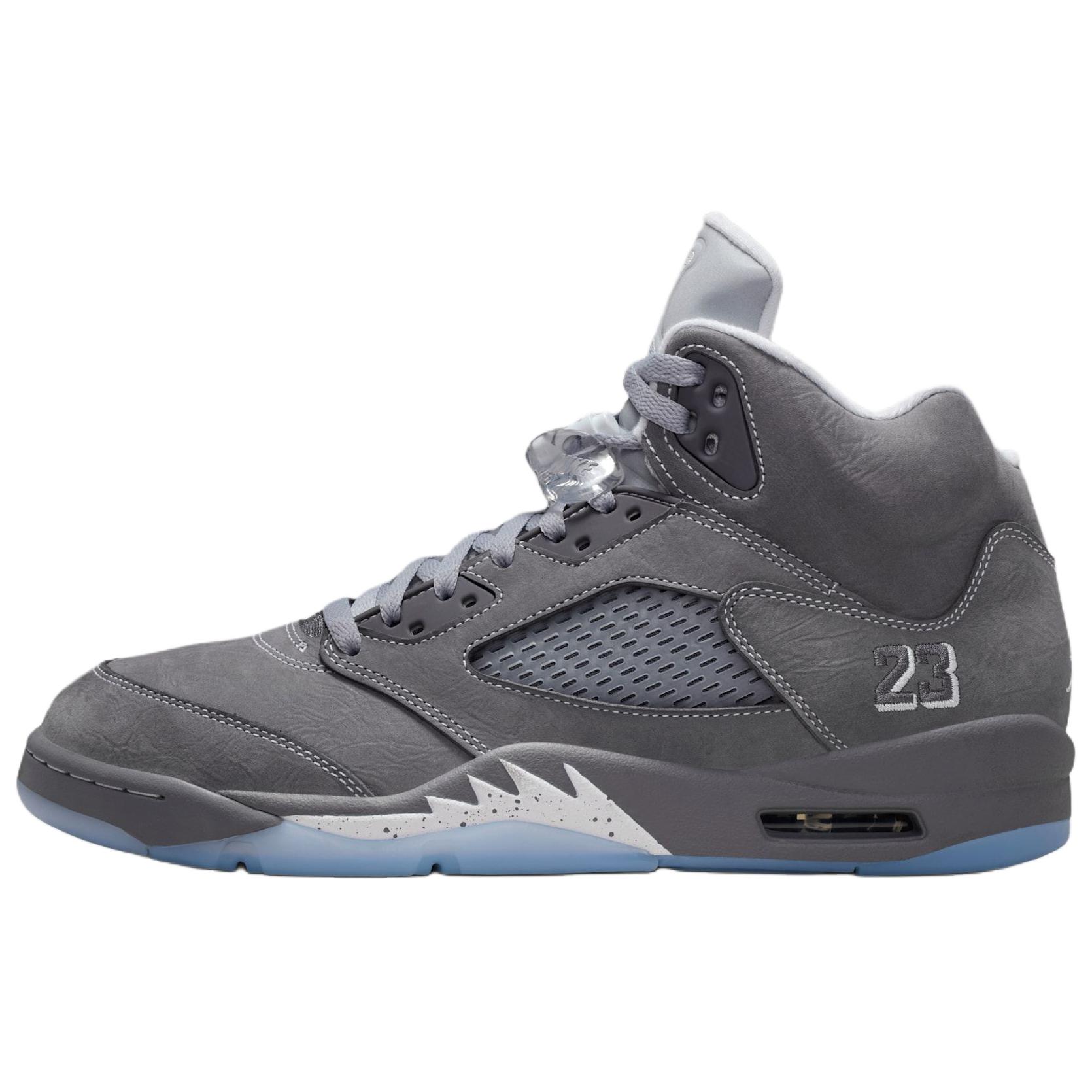

Jordan Air Jordan 5 Mid top Vintage Basketball Shoes Men s Gray DD0587-002 42