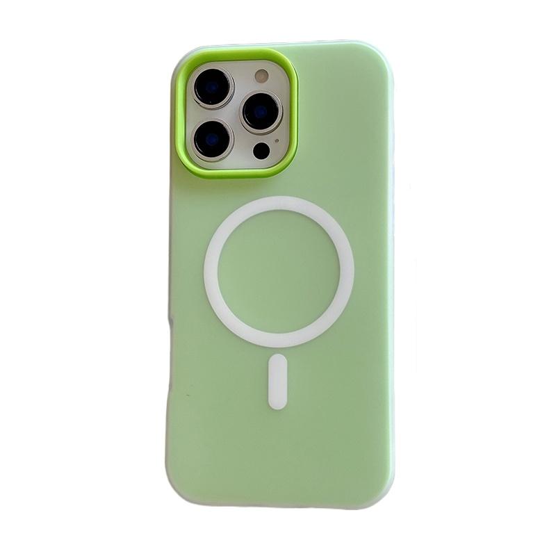 Candy Color For Magsafe Magnetic Wireless Charging Phone Case For iPhone 17 Air 16 15 14 13 Pro Max 2 In 1 Matte TPU Back Cover