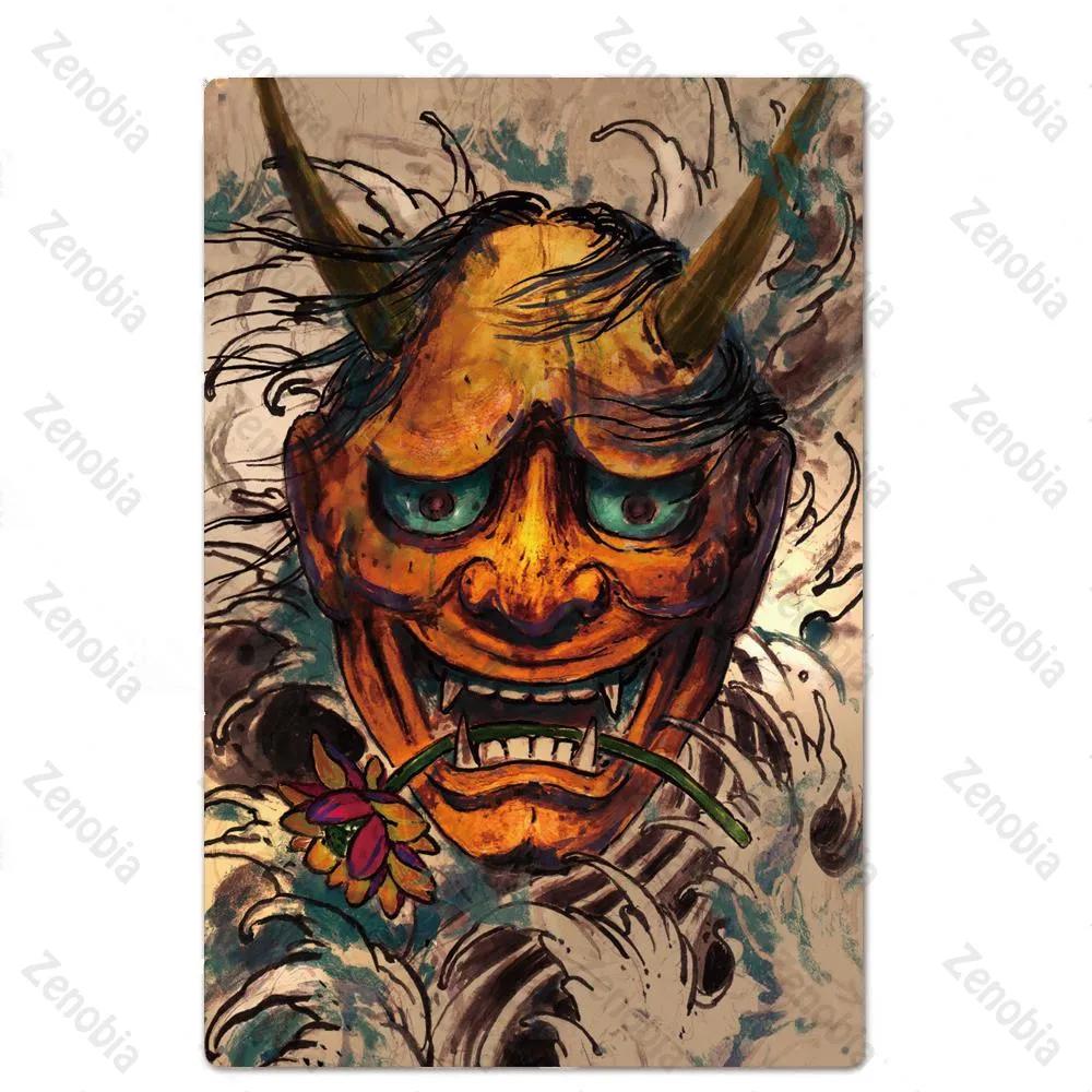 Affiche Métal Tatouage Plaque Métal Décor Boutique de Tatouage Plaque Décorative en Fer Décoration Murale Plaque en Étain Shabby Chic