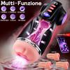App-controlled Male Masturbator Featuring 9 Suction Modes and 9 Vibration Modes. Male Adult Toy.