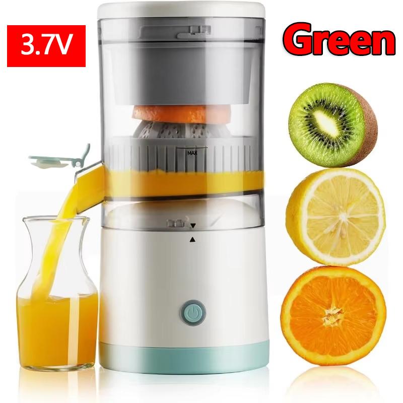 

Перезаряжаемая от USB портативная соковыжималка, автоматическая соковыжималка для цитрусовых, электрическая соковыжималка для дома, кухни, путешествий зелёный