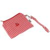 Toiletry Organizer Plaid Makeup Bags Large Capacity Canvas Coin Purse Cherry Cosmetic Bag  Outdoor