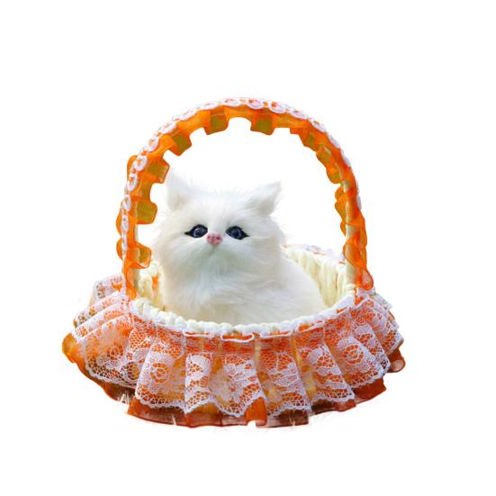 Dekorative Figur Dekoration Dreidimensionale Simulation Korb Katze Modell für Schaufensterdekoration