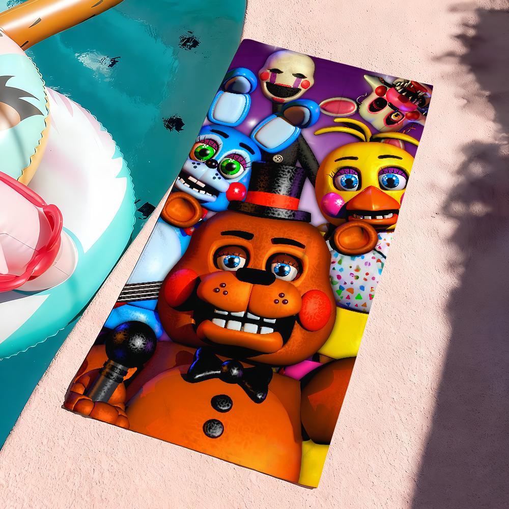 

Film F-Five Nights At F-Freddy s 2 Towel Quick Dry Soft Yoga Swimming Fitness Mountain Climbing Large Beach Towels W40*H60(CM)