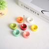 Round Colored Ceramic Incense Holder: Simple Rest & Ornament for Stick Incense, Agarwood, Sandalwood, Tea Table.