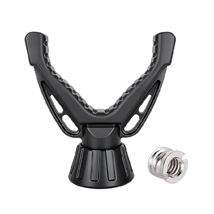 

Tripod Mount Head Featuring 360 Horizontal Panning Rubber Pad and 3/8 to 1/4 Nut Adapter for Multiple Device 1