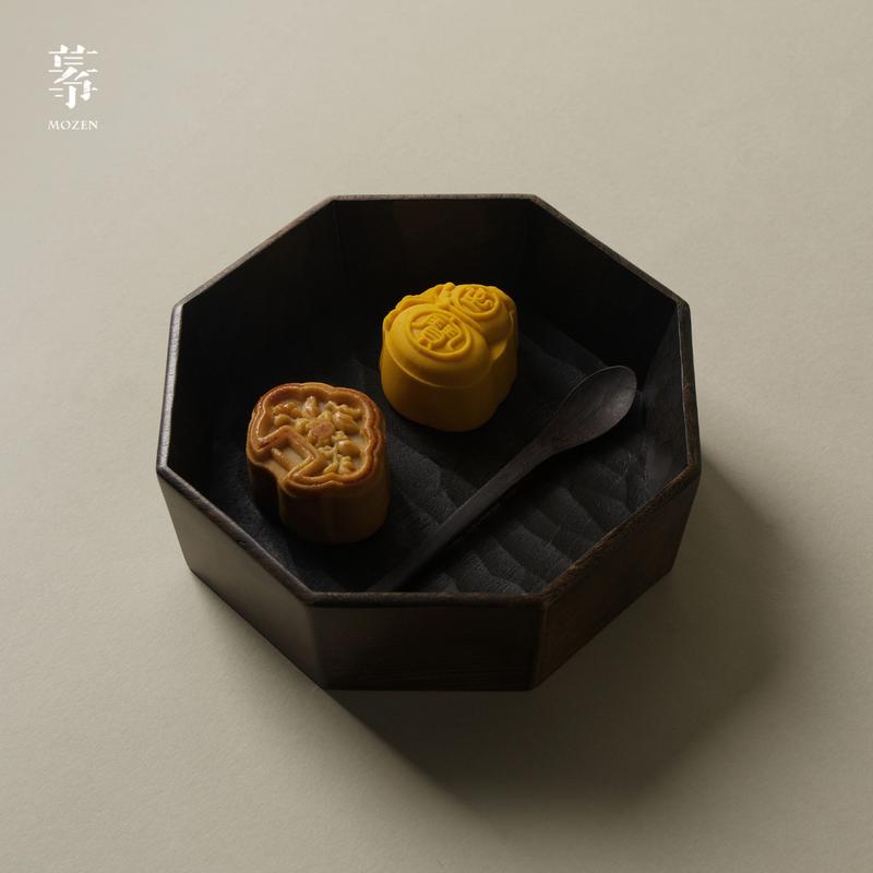 Mo Zheng Octagonal Cherry Wood Lacquer Fruit Plate