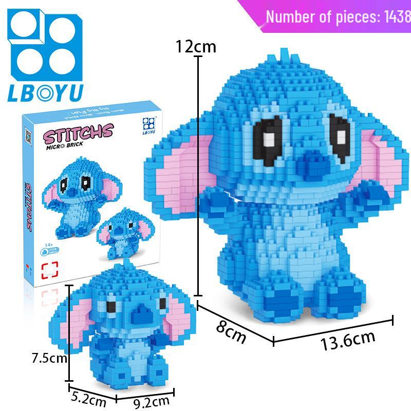 Le Bao Yu Educational Street Vendor Building Blocks for Kids and Adults – Micro Diamond Small Particles, One Piece