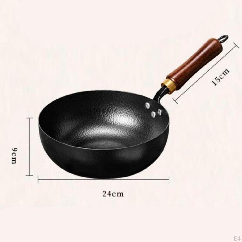 Gas Wok with Hanging Ring And Wooden Handle