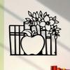 Metal Wall Art School Principal Sculpture Iron Floral Design Office Decor Gift Educators
