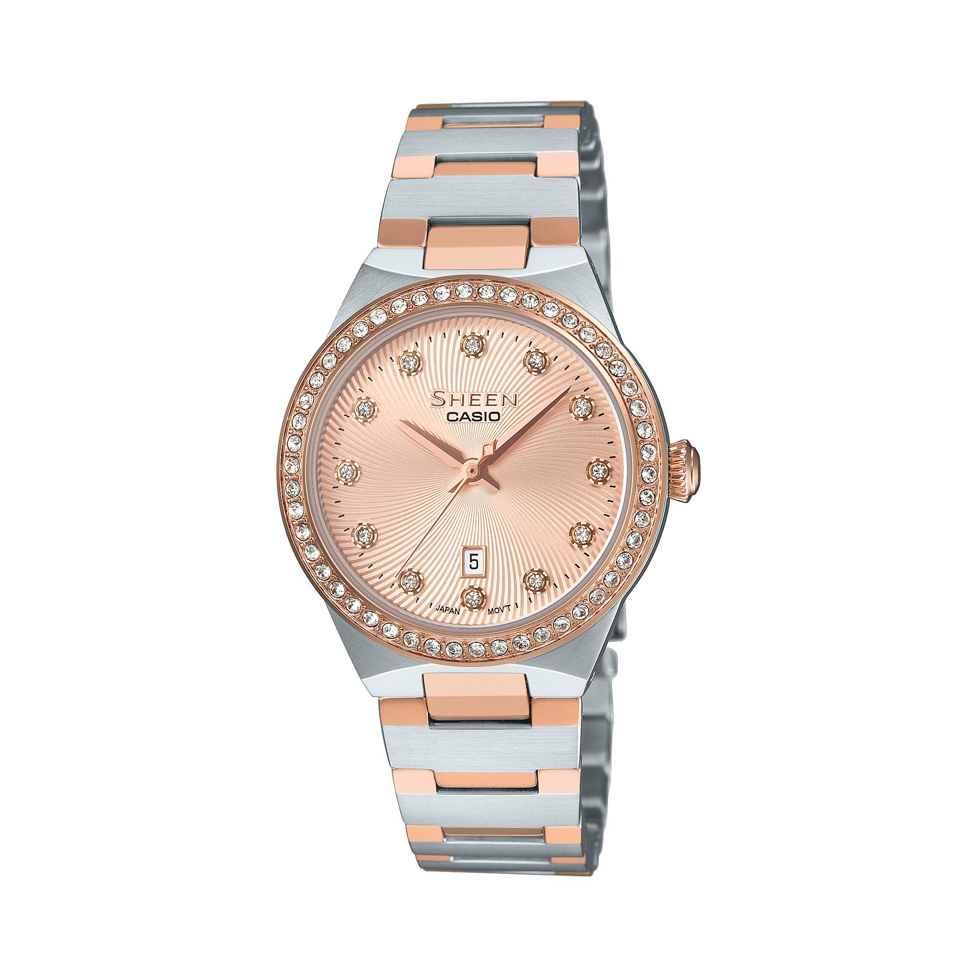 

Casio Men s 50M Water Resistant Analog Quartz Watch SHE-4520BSG-4A красный