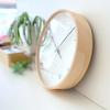 KATOMOKU plywood clock 22 Light Blue km-121LBRC Wall Clock, Continuous Second Hand, Diameter 25.2cm (Radio-controlled clock)