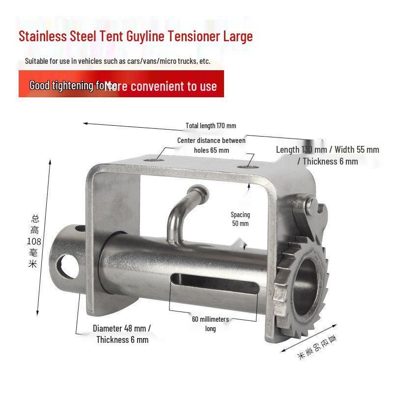 Stainless Steel Welded Ratchet Rope Tightener and Strap Bundler
