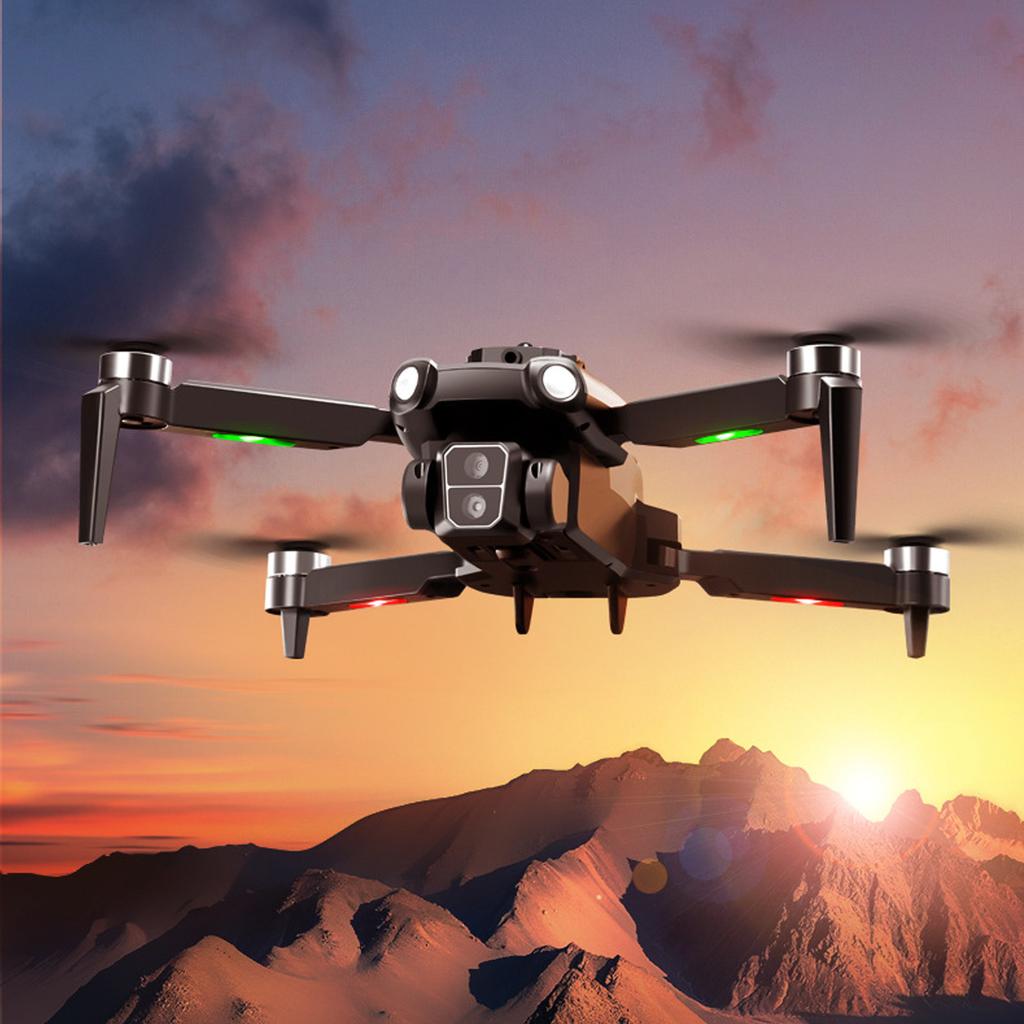 Drone Dual Camera NaIntelligent Obstacle Avoidance Optical Hovering GPS Return LCD Display Remote Control RC Quadcopter