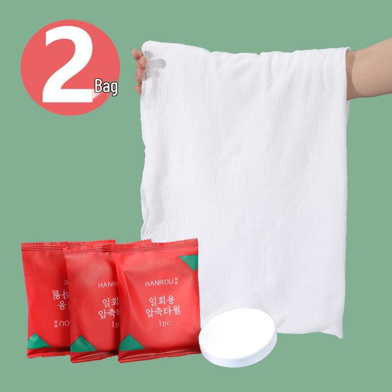 Extra Large Compressed Pure Cotton Bath Towel - Disposable & Extra Thick for Travel and Hotel Use