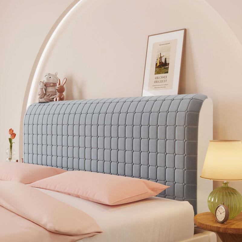 Headboard Cover Queen Size, Stretch Velvet Head Board Slipcover, Dustproof Bed Head Cover For Upholstered Headboard