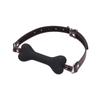 Silicone Bone Gag with Nipple Clamps - Adult SM Sex Toy for Couples