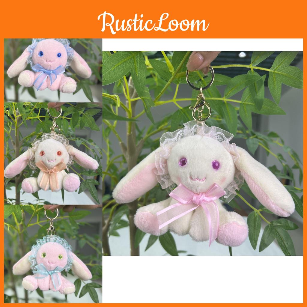 Bunny Endearing Cartoon Plush Toy Keychain With Soft Fabric For Decor Collectible