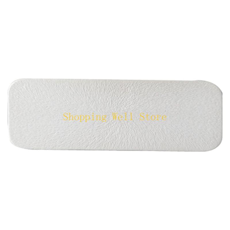 KX4B Flat Serving Dish Restaurant Rectangular Flat Plate Dessert Plate For Home Or Restaurant Cake Trays Easy to Clean