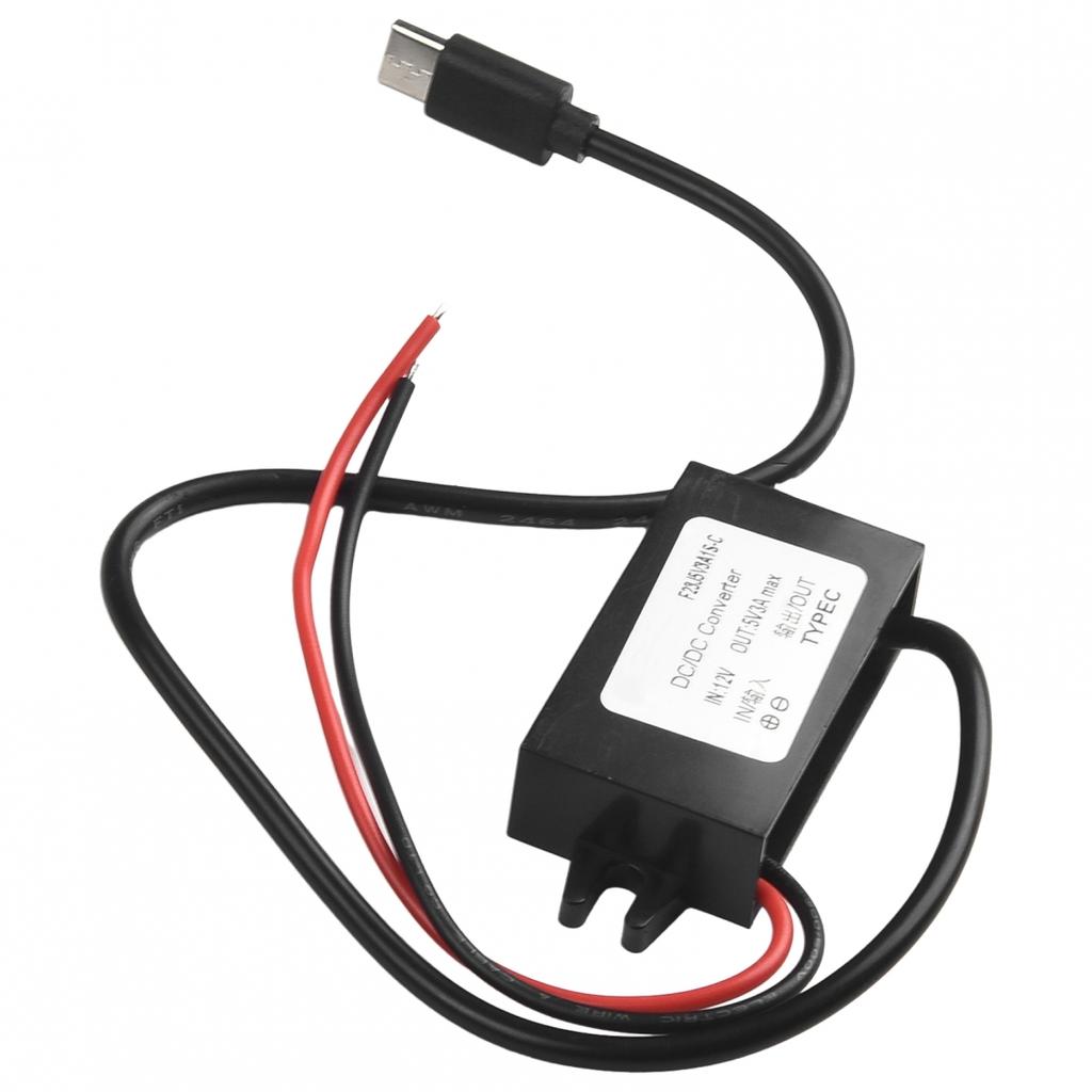 12V auf 5V 3A Wasserdichter Konverter Typ C USB C DC-DC Step Down Modul