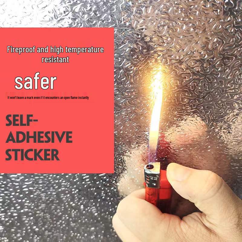 Waterproof, Oil & Fire Resistant Kitchen Cabinet Foil Stickers - Thick, High-Temperature, Self-Adhesive, Moisture & Mildew Proof.
