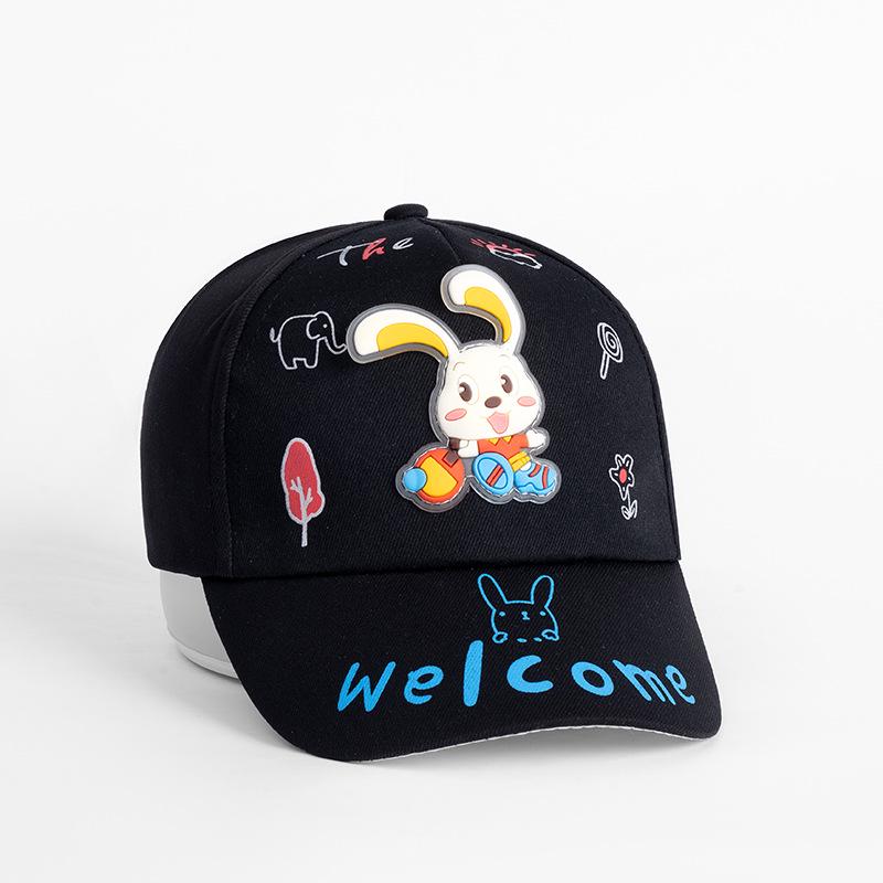 Soft Cute Rabbit Kids Baseball Cap - Cartoon Duckbill Sun Protection Hat