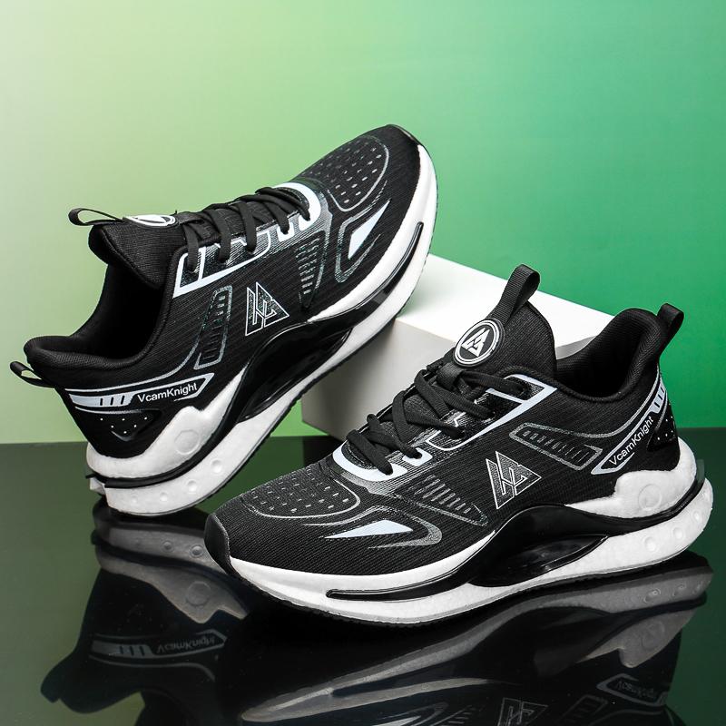 Men's Running Shoes Breathable Man Sports Sneakers Lace Up Comfort Casual Walking Shoes Athletic Training Footwear